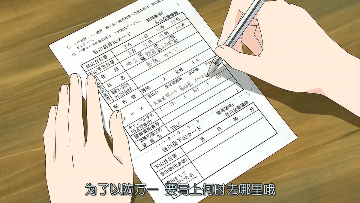 为了以防万一 要写上何时去哪里哦